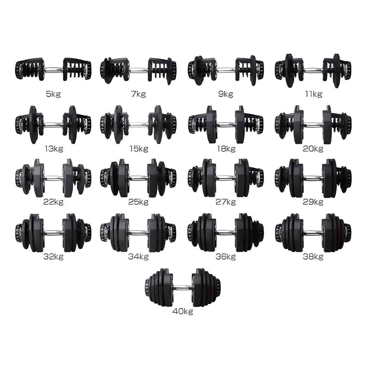 40kg Verstellbare Hantel-Paar