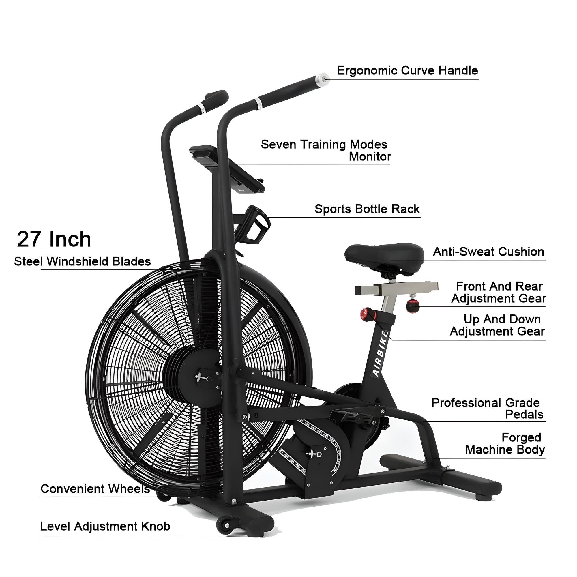 Assault Bike mit LCD-Monitor
